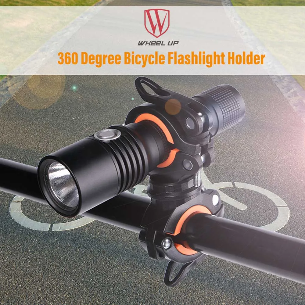 Wheelup 360 Degree Rotation Bicycle Flashlight Holder Cycling Bike Light Mount for LED flashlights 18mm to 38mm Bike Accessories
Wheelup 360 Degree Rotation Bicycle Flashlight Holder Cycling Bike Light Mount for LED flashlights 18mm to 38mm Bike Accessories