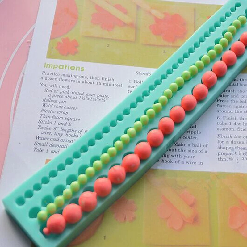 Hot selling fondant mold Long Pearl Shaped candy resin molds silicone mold,silicone mould cake decorating tool Color Random
Hot selling fondant mold Long Pearl Shaped candy resin molds silicone mold,silicone mould cake decorating tool Color Random