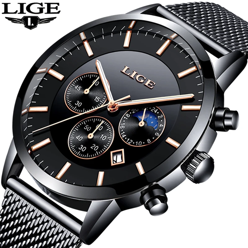 2018 LIGE Mens Watches Top Brand Luxury Men's Military Sports Watch Men Casual Waterproof Quartz Wristwatch Relogio Masculino
2018 LIGE Mens Watches Top Brand Luxury Men's Military Sports Watch Men Casual Waterproof Quartz Wristwatch Relogio Masculino