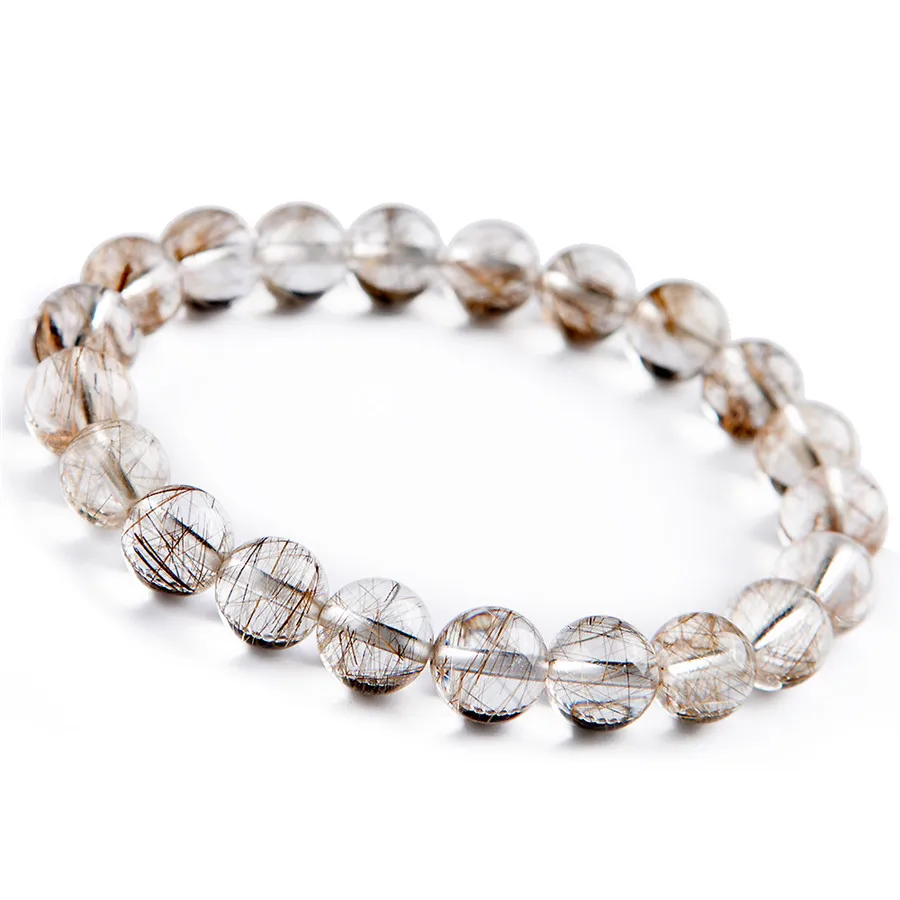 Genuine Natural Silver Rutilated Quartz Gemstone Round Stretch Clear Bead Crystal Bracelet 9mm
Genuine Natural Silver Rutilated Quartz Gemstone Round Stretch Clear Bead Crystal Bracelet 9mm