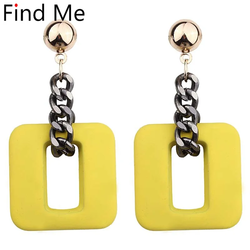 Find Me 2019 new high-grade Fashion resin chain Drop Earrings For Women Jewelry Brand geometric alloy Dangle Earrings wholesale
Find Me 2019 new high-grade Fashion resin chain Drop Earrings For Women Jewelry Brand geometric alloy Dangle Earrings wholesale
