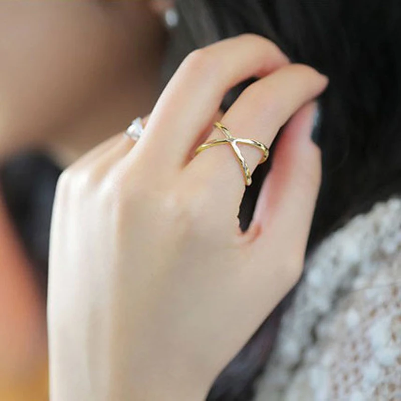 2020 новые модные геометрические Серебристые черные кольца для женщин кольцо