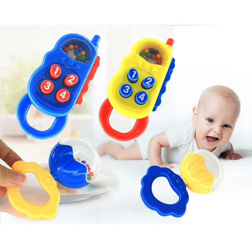 3 months + Toy Newborn Baby Infant Hand Rattle Sound Spin Sand Hammer Shaker Phone Ring Washable Random-Color educational kids
3 months + Toy Newborn Baby Infant Hand Rattle Sound Spin Sand Hammer Shaker Phone Ring Washable Random-Color educational kids
