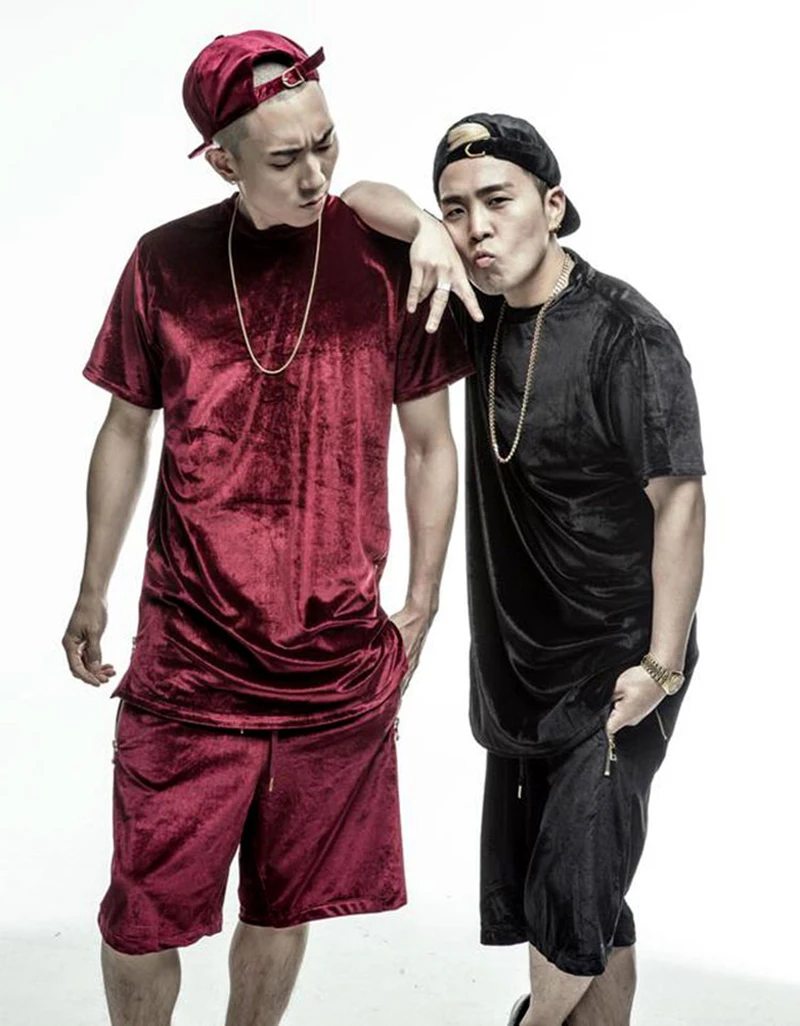 Curve Hem Long t-Shirt Men Hip Hop (9)