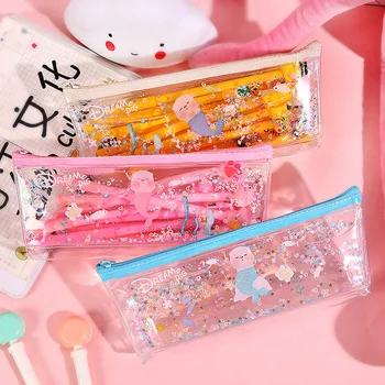 Yilan Pink Cute Cartoon animal student PVC transparent pencil case storage bag korean stationery school pencil cases for girl
Yilan Pink Cute Cartoon animal student PVC transparent pencil case storage bag korean stationery school pencil cases for girl