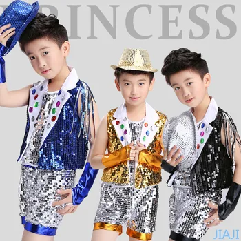 Children's Jazz Costumes Men's Choir Sets Modern Hip-Hop Hip-Hop Competition Professional Dance Workouts
Children's Jazz Costumes Men's Choir Sets Modern Hip-Hop Hip-Hop Competition Professional Dance Workouts