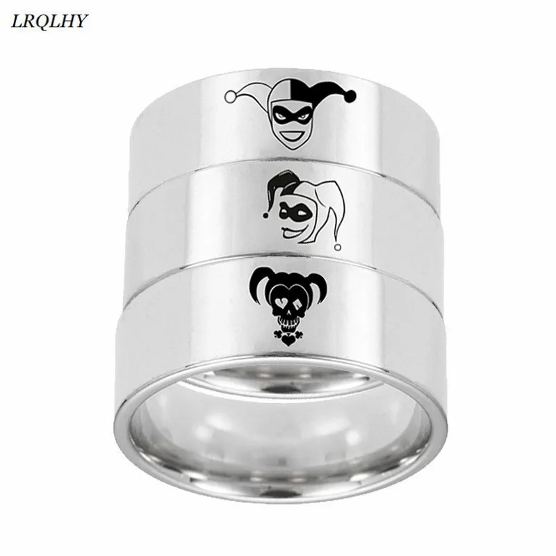 fashion cartoon ring classic anime related characters Suicide Squad symbols Titanium metal finger ring simple jewelry kid gift
fashion cartoon ring classic anime related characters Suicide Squad symbols Titanium metal finger ring simple jewelry kid gift