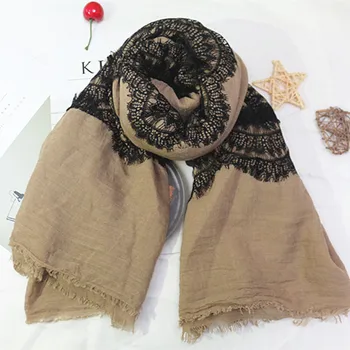 Hot sale Solid Color all sides lace shawls Muslim hijab woman scarf/scarves pashmina bandana silk scarf Free Shipping 10pcs/lot
Hot sale Solid Color all sides lace shawls Muslim hijab woman scarf/scarves pashmina bandana silk scarf Free Shipping 10pcs/lot