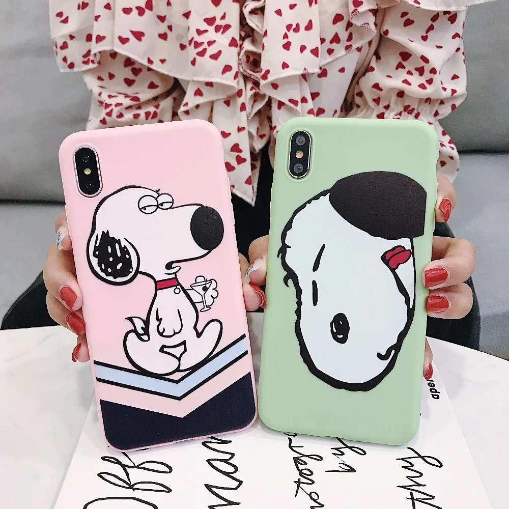 Silicone Snoppys Cartoon Phone Case for iPhone X XR XS Max Matte Couple Soiled Candy Soft TPU Cover for iPhone 6 s 7 8 Plus Case
Silicone Snoppys Cartoon Phone Case for iPhone X XR XS Max Matte Couple Soiled Candy Soft TPU Cover for iPhone 6 s 7 8 Plus Case