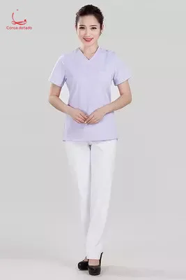 Women's operation clothes fashion fit lotus color brush hand clothes physician work wash clothes
Women's operation clothes fashion fit lotus color brush hand clothes physician work wash clothes