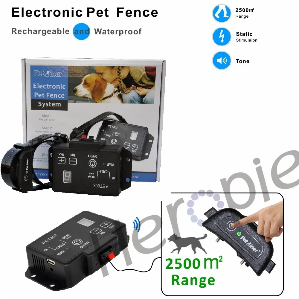 Heropie Newest type Petrainer PET803 Waterproof Rechargeable Electric Pet Fence Dog Training Collar
Heropie Newest type Petrainer PET803 Waterproof Rechargeable Electric Pet Fence Dog Training Collar