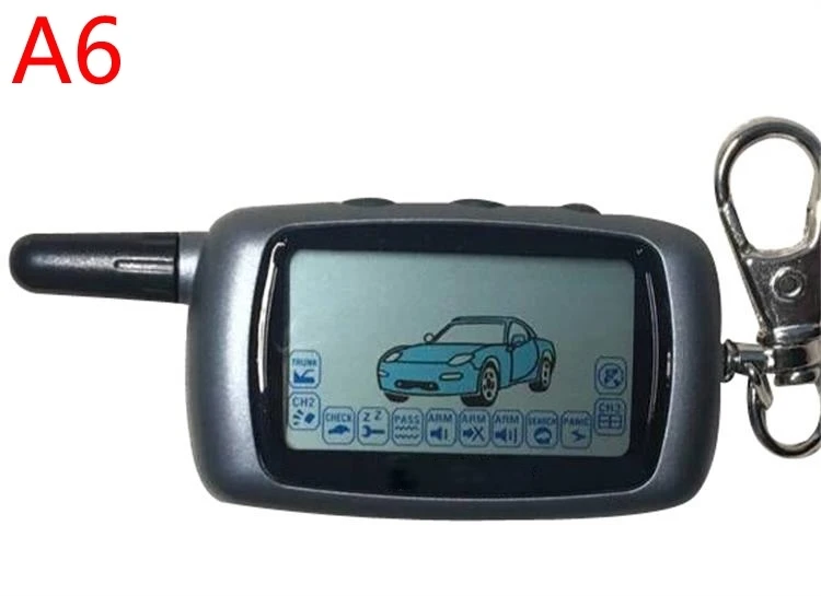 10 Pcs/Lot A6 Russian LCD Remote Control Key Fob Chain For Twage Keychain StarLine A6 LCD Remote 2 Way Two Way Car Alarm System
10 Pcs/Lot A6 Russian LCD Remote Control Key Fob Chain For Twage Keychain StarLine A6 LCD Remote 2 Way Two Way Car Alarm System