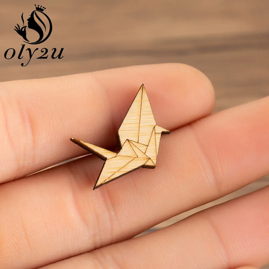 Oly2u Enamel Origami Bird Wooden Brooches Pin For Women Jewelry Paper Crane Lapel Pins Engravable Banquet Wedding Brooch Gifts
Oly2u Enamel Origami Bird Wooden Brooches Pin For Women Jewelry Paper Crane Lapel Pins Engravable Banquet Wedding Brooch Gifts