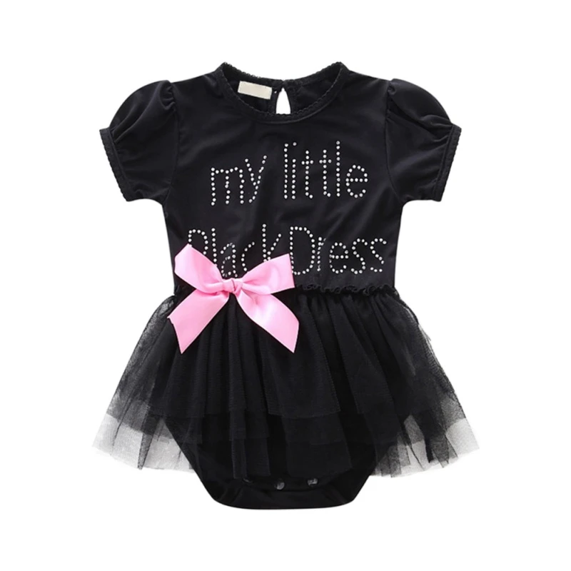 O-Neck Casual Letter Printing Black Summer Infant Jumpsuit Baby Girl Short Sleeve Bowknot Mesh Cute Kids Toddler Bodysuit
O-Neck Casual Letter Printing Black Summer Infant Jumpsuit Baby Girl Short Sleeve Bowknot Mesh Cute Kids Toddler Bodysuit