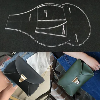 Ladies single shoulder bag edition type drawing lattice DIY handmade leather satchel acrylic specially made template pattern
Ladies single shoulder bag edition type drawing lattice DIY handmade leather satchel acrylic specially made template pattern
