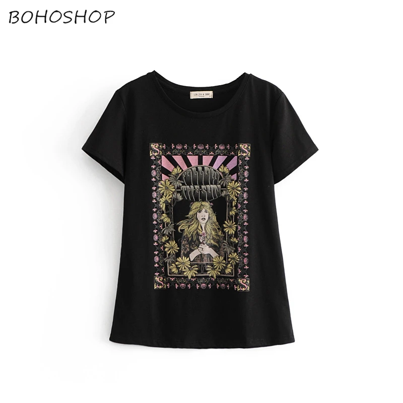 Vintage chic fashion Women Cotton Top O-Neck cartoon rose print T-shirts ladies short sleeve Tee shirts oversize
Vintage chic fashion Women Cotton Top O-Neck cartoon rose print T-shirts ladies short sleeve Tee shirts oversize