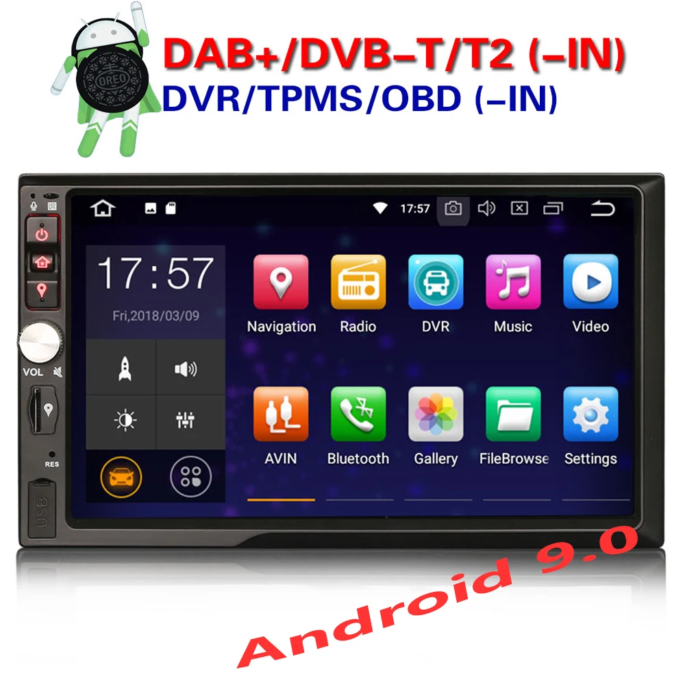 Erisin ES4841U 7 inch car dvd player android 9.0 2G RAM PX30 DAB OBD WIFI 3G for universal cars
Erisin ES4841U 7 inch car dvd player android 9.0 2G RAM PX30 DAB OBD WIFI 3G for universal cars