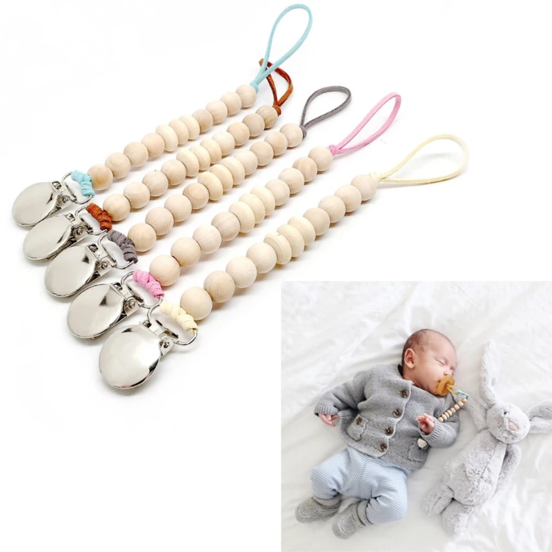 Pacifier Clip Baby Wood Beaded Dummy Chain Nipple Holder Infant Soother Teether AUG18-A
Pacifier Clip Baby Wood Beaded Dummy Chain Nipple Holder Infant Soother Teether AUG18-A