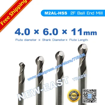 Fast delivery for dia 6mm M2AL-HSS R2 2 Flutes Ball Cutter Nosed End Mill 4*6*11*75mm cnc cutting router tools mill bits
Fast delivery for dia 6mm M2AL-HSS R2 2 Flutes Ball Cutter Nosed End Mill 4*6*11*75mm cnc cutting router tools mill bits