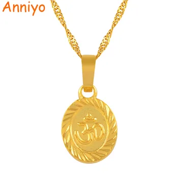 Anniyo Hindu Buddhist OM Necklace Hinduism Yoga India Outdoor Sport Gold Color Yoga Jewelry Women #024806
Anniyo Hindu Buddhist OM Necklace Hinduism Yoga India Outdoor Sport Gold Color Yoga Jewelry Women #024806