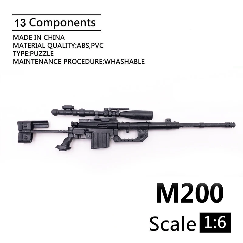 1:6 M200 Sniper Rifle 1/6 Gun Model Coated Plastic Military Model Accessories For 12" Action Figure Display Collection
1:6 M200 Sniper Rifle 1/6 Gun Model Coated Plastic Military Model Accessories For 12" Action Figure Display Collection