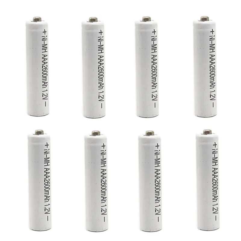 50PCS lot Ni-MH 2600mAh AAA Rechargeable Batteries 1.2V AAA Battery NI-MH battery for camera,toys etc Free Shipping
50PCS lot Ni-MH 2600mAh AAA Rechargeable Batteries 1.2V AAA Battery NI-MH battery for camera,toys etc Free Shipping