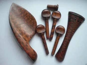 1 Set Quality Snake wood Violin fitting including tail piece & chin rest&peg 4/4
1 Set Quality Snake wood Violin fitting including tail piece & chin rest&peg 4/4