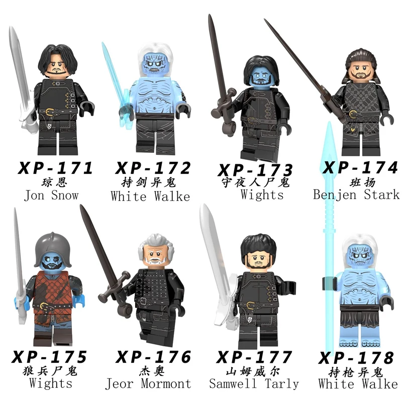 Single Sale Game of Thrones Jon Snow Arya Stark Petyr Baelish Jaime Ice And Fire Building Blocks Model Bricks Toys For Children
Single Sale Game of Thrones Jon Snow Arya Stark Petyr Baelish Jaime Ice And Fire Building Blocks Model Bricks Toys For Children