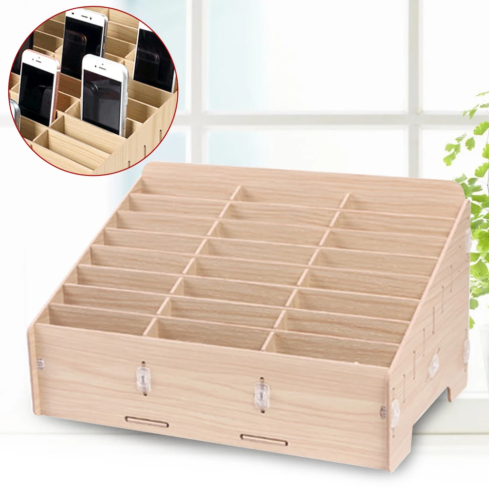 Storage Box DIY Office Mobile Phone Accessories Holder Adjustable Wooden Universal Slots Tool Anti Static Solid Home
Storage Box DIY Office Mobile Phone Accessories Holder Adjustable Wooden Universal Slots Tool Anti Static Solid Home