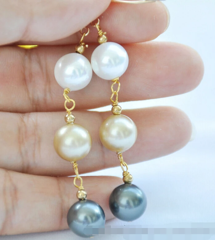 FREE SHIPPING>>> free shipping 09305 white black champagne round south sea shell pearl DANGLE EARRING
FREE SHIPPING>>> free shipping 09305 white black champagne round south sea shell pearl DANGLE EARRING