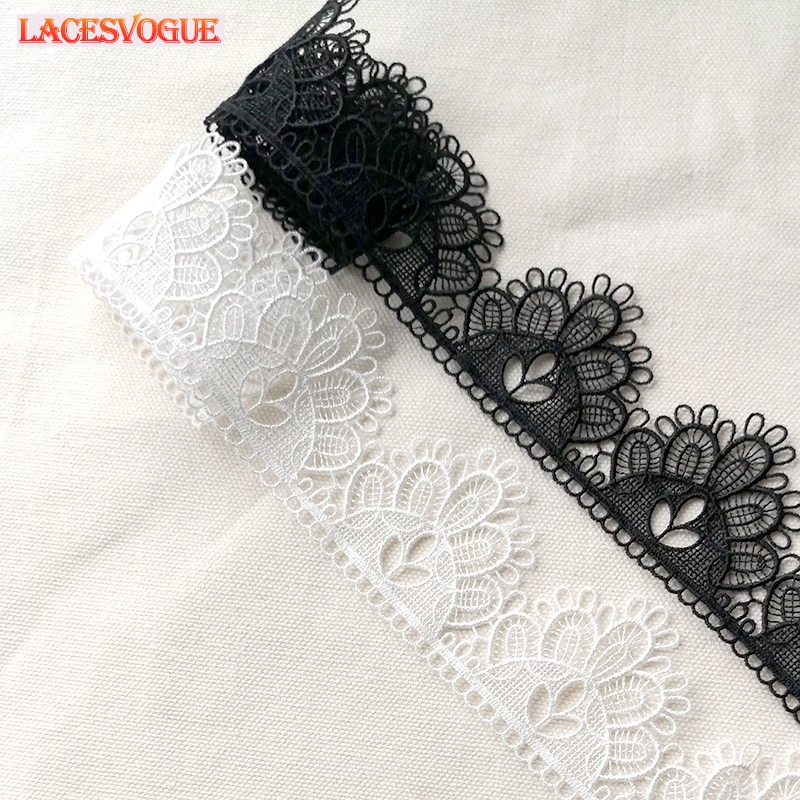 5yards(19yards) 5cm White Water soluble Lace Trims Embroidered lace ribbon Lace appliques Patchwork lace trims for sewing LAV842
5yards(19yards) 5cm White Water soluble Lace Trims Embroidered lace ribbon Lace appliques Patchwork lace trims for sewing LAV842