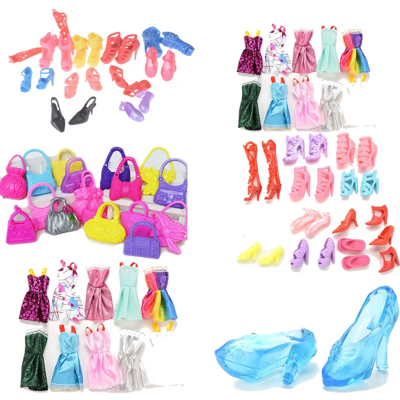 40Plastic Necklace/10Handbag/12Pairs Shoes for girl doll 72Item Doll Accessories,10 Pcs Doll Clothes Dress 5styles
40Plastic Necklace/10Handbag/12Pairs Shoes for girl doll 72Item Doll Accessories,10 Pcs Doll Clothes Dress 5styles