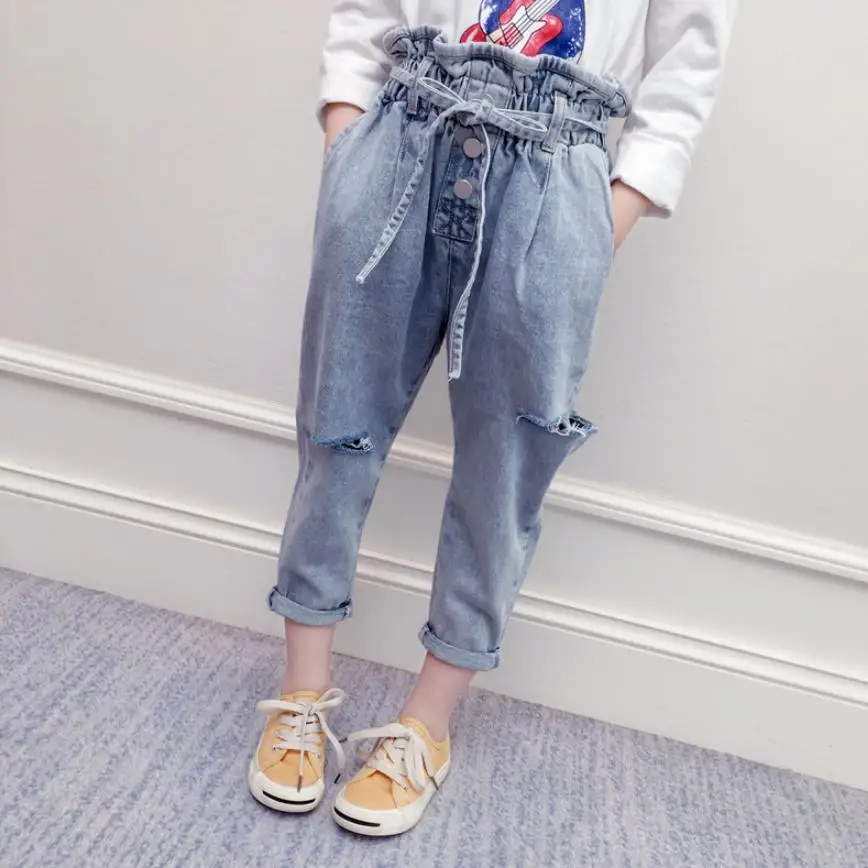 Children's Denim Pants Baby Girls Clothes jeans Spring New Hole Single Breasted High Waist Jeans Kids Trousers Y248 Wholesale
Children's Denim Pants Baby Girls Clothes jeans Spring New Hole Single Breasted High Waist Jeans Kids Trousers Y248 Wholesale