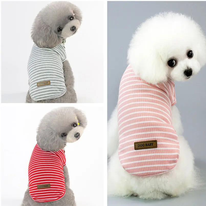 Summer Dog Clothes Cotton Vest Small Cat Dogs Pets Clothing T Shirt Stripe Pet Puppy Dog's clothes Chihuahua Clothes for Dogs
Summer Dog Clothes Cotton Vest Small Cat Dogs Pets Clothing T Shirt Stripe Pet Puppy Dog's clothes Chihuahua Clothes for Dogs
