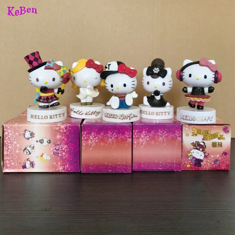 Good Craft PVC 5 Styles Music Fun Hello Kitty Action Figure Anime KT Model Toy Girls Gift Collection Decoration
Good Craft PVC 5 Styles Music Fun Hello Kitty Action Figure Anime KT Model Toy Girls Gift Collection Decoration