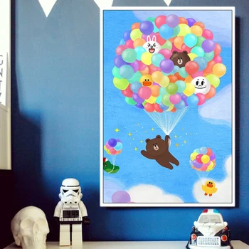 Diy digital oil painting by numbers drawing hand painted picture colorful balloon Brown bears Korean cartoon kenny rabbit bear
Diy digital oil painting by numbers drawing hand painted picture colorful balloon Brown bears Korean cartoon kenny rabbit bear
