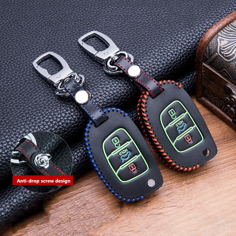 2019 Luminous Hand-sewing Leather Car Key Case For Hyundai ix35 Santafi IX45 Solaris Folding Key Car-styling Accessories
2019 Luminous Hand-sewing Leather Car Key Case For Hyundai ix35 Santafi IX45 Solaris Folding Key Car-styling Accessories