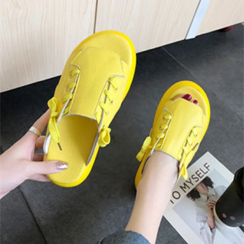 2019 new wearing a sponge cake thick-bottomed type of sandals and slippers wild flat bottom shoes
2019 new wearing a sponge cake thick-bottomed type of sandals and slippers wild flat bottom shoes
