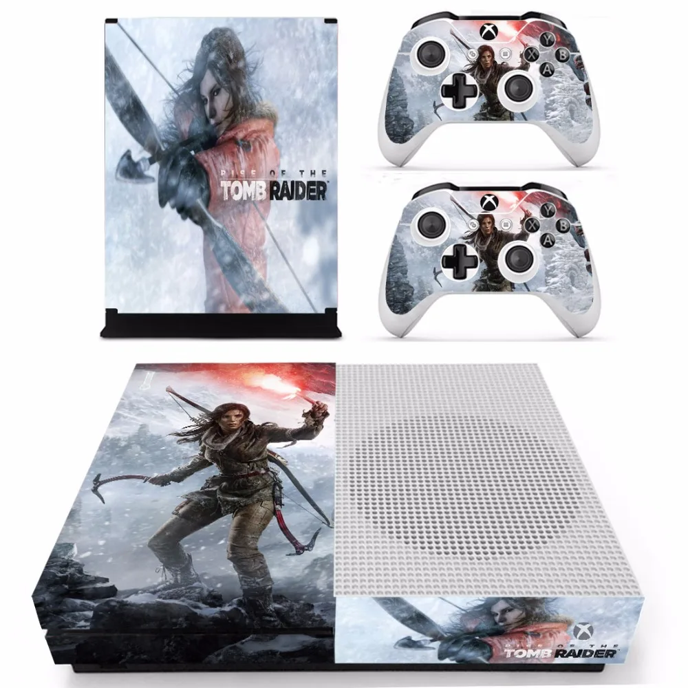 Rise of The Расхитительница кожи Стикеры наклейка для Microsoft Xbox One S консоли и 2