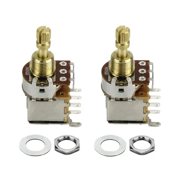 FLEOR 2PCS Short Split Shaft Push Push Potentiometer Pot Audio/Linear Taper Guitar Potentiometer A250K /B250K/A500K/B500K
FLEOR 2PCS Short Split Shaft Push Push Potentiometer Pot Audio/Linear Taper Guitar Potentiometer A250K /B250K/A500K/B500K