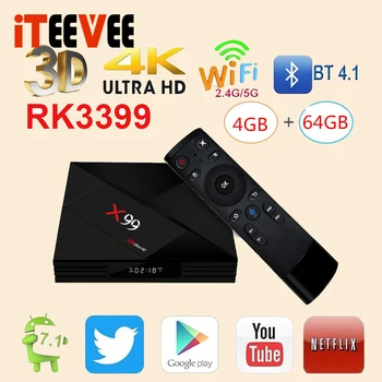full stock 4GB 64GB Rockchip RK3399 Android 7.1 TV BOX X99 With Voice remote 2.4G/5G Dual WIFI BT4.1 4k Smart set top box X99
full stock 4GB 64GB Rockchip RK3399 Android 7.1 TV BOX X99 With Voice remote 2.4G/5G Dual WIFI BT4.1 4k Smart set top box X99