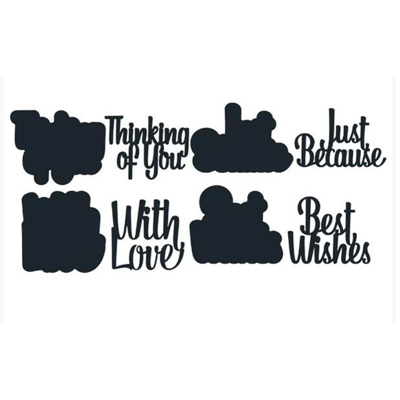 Ufurty 8Pcs/lot Metal Cutting Dies Scrapbooking For Cards Making DIY Embossing Die Cuts New 2019 Sentiments Element
Ufurty 8Pcs/lot Metal Cutting Dies Scrapbooking For Cards Making DIY Embossing Die Cuts New 2019 Sentiments Element