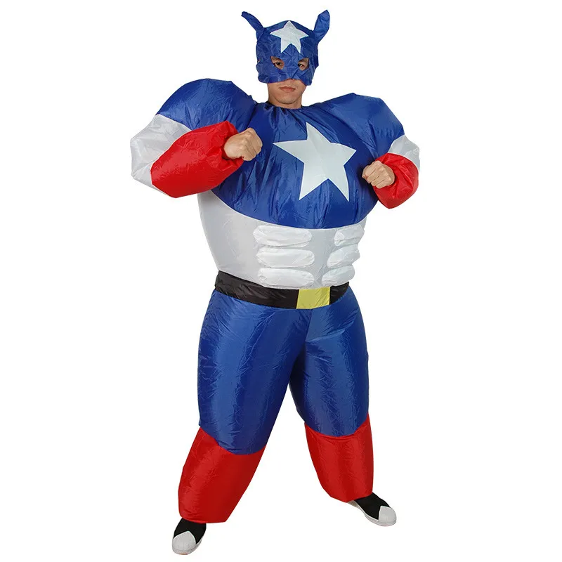 Anime Captain America Inflatable Costumes Adult American Warrior Cosplay Costumes Adult Superhero Carnival Festival Costumes
Anime Captain America Inflatable Costumes Adult American Warrior Cosplay Costumes Adult Superhero Carnival Festival Costumes