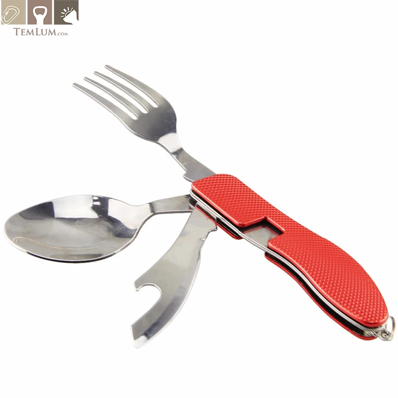 Temlum 4 in 1 Multifunction Bottle Opener Outdoor Camping Picnic Tool Stainless Steel Folding Fork/Spoon/Knife/ Bottle Opener
Temlum 4 in 1 Multifunction Bottle Opener Outdoor Camping Picnic Tool Stainless Steel Folding Fork/Spoon/Knife/ Bottle Opener