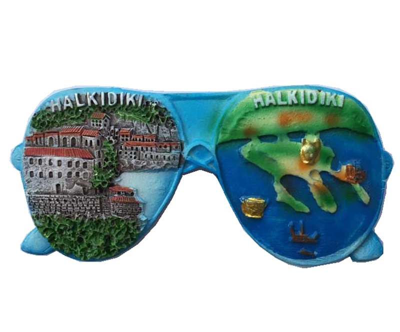 Greek Halkidiki Glasses 3D Fridge Magnets World Tourist Souvenirs Home Decor Refrigerator Magnetic Stickers
Greek Halkidiki Glasses 3D Fridge Magnets World Tourist Souvenirs Home Decor Refrigerator Magnetic Stickers