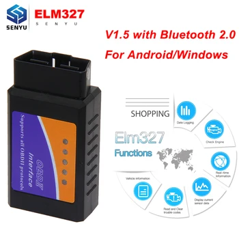 MINI ELM327 V1.5 version for OBDII Protocols Bluetooth 2.0 elm327 v1.5 Diagnostic Scanner Tool obd obd2 without PIC18F25K80
MINI ELM327 V1.5 version for OBDII Protocols Bluetooth 2.0 elm327 v1.5 Diagnostic Scanner Tool obd obd2 without PIC18F25K80
