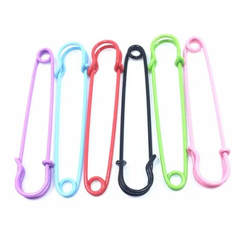 6pcs Extra-Large Pin Steel Safety Pin for Cardigan Cape / Blankets / Skirts / Kilts / Crafts (Mixed Colors) 
6pcs Extra-Large Pin Steel Safety Pin for Cardigan Cape / Blankets / Skirts / Kilts / Crafts (Mixed Colors)