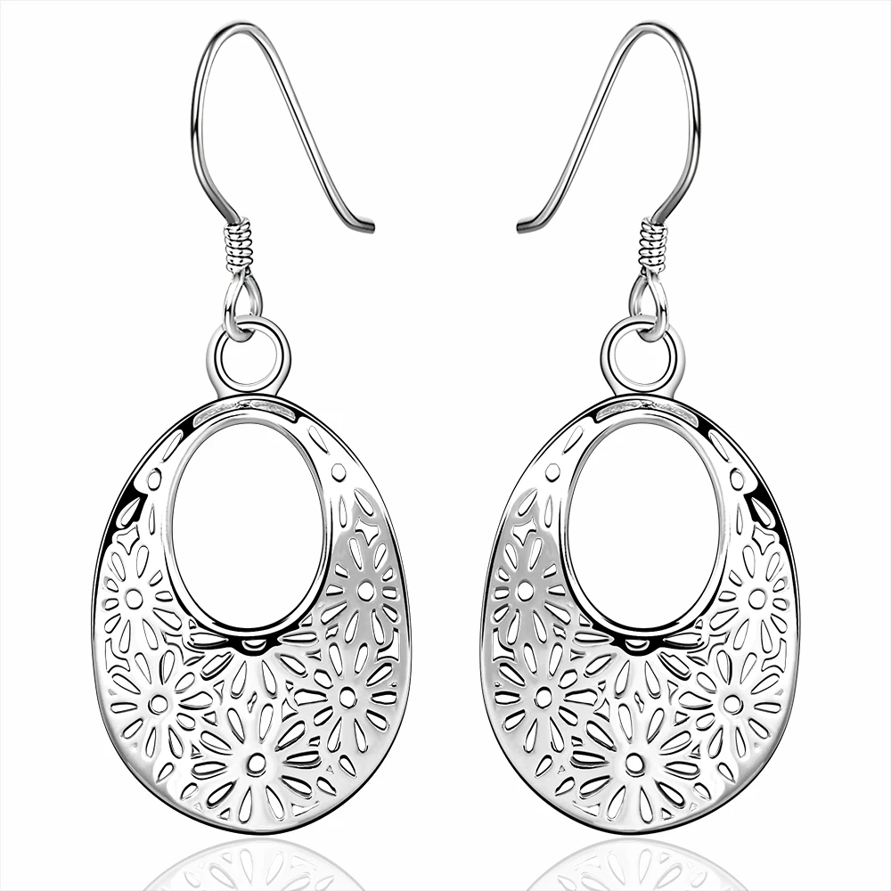 trendy 925 sterling silver fashion jewelry cute open round drop flower pendant longdrop earring hook for women promotion
trendy 925 sterling silver fashion jewelry cute open round drop flower pendant longdrop earring hook for women promotion