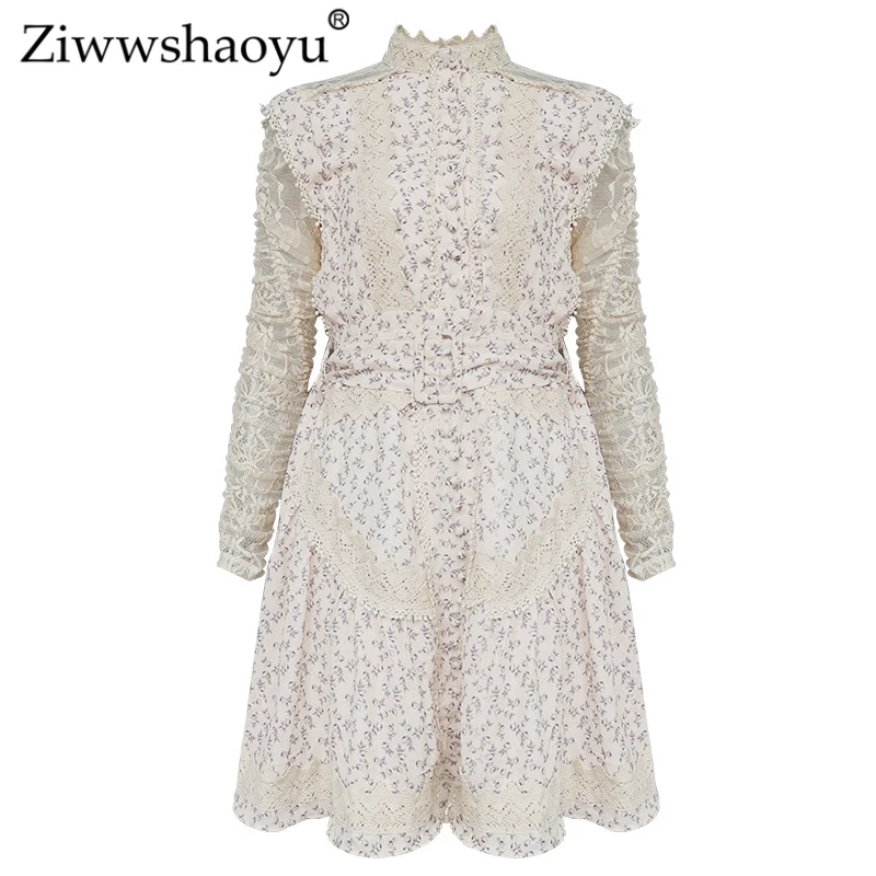 Ziwwshaoyu Hair Balls Lace Patchwork Dress For Women Stand Collar Long Sleeve Print Mini Dresses Female Fashion Autumn new women
Ziwwshaoyu Hair Balls Lace Patchwork Dress For Women Stand Collar Long Sleeve Print Mini Dresses Female Fashion Autumn new women
