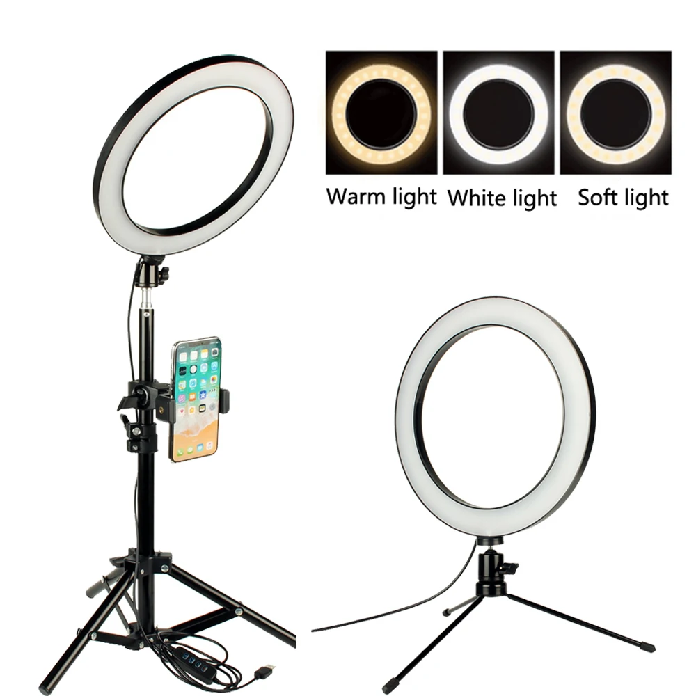 Ring Light 9.8 Inch 128 Bulbs LED Ringlight Dimmable Round Ligh Tripod Stand Kit Color Temperature Camera Mirror YouTube Video
Ring Light 9.8 Inch 128 Bulbs LED Ringlight Dimmable Round Ligh Tripod Stand Kit Color Temperature Camera Mirror YouTube Video